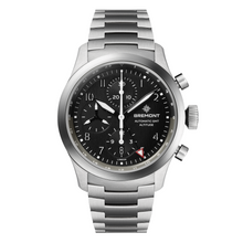 Load image into Gallery viewer, Bremont Altitude 42mm Chronograph Black Dial on stainless steel bracelet, front