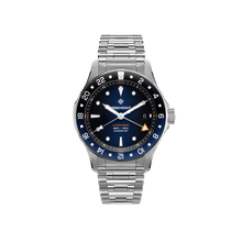 Load image into Gallery viewer, Bremont Supermarine 40mm 300m GMT Blue/Black on bracelet, front