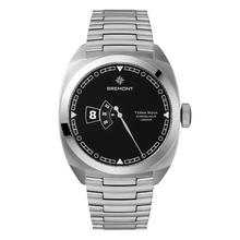Load image into Gallery viewer, Bremont Terra Nova 40.5mm Jumping Hour Black Dial on steel bracelet, front