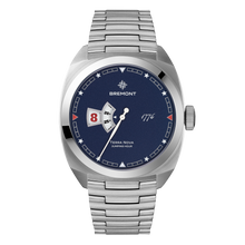Load image into Gallery viewer, Bremont Terra Nova 40.5mm Jumping Hour 250th Anniversary Blue Dial on steel bracelet, front