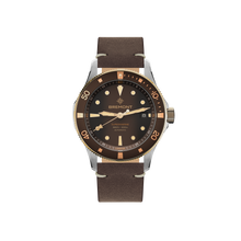 Load image into Gallery viewer, Bremont Supermarine 40mm 300m Date Bi-Colour Brown Dial on leather strap, front