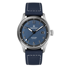 Load image into Gallery viewer, Bremont Altitude 39mm Blue Dial on blue rubber and leather strap, front