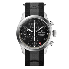 Load image into Gallery viewer, Bremont Altitude 42mm Chronograph Black Dial on black and anthracite NATO strap, front
