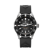 Load image into Gallery viewer, Bremont Supermarine 40mm 300m Date Black Dial on black rubber strap, front