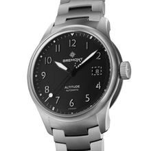 Load image into Gallery viewer, Bremont Altitude 39mm Black Dial on stainless steel bracelet, side
