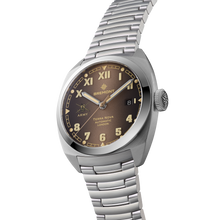 Load image into Gallery viewer, Bremont Terra Nova 40.5mm Date HMAF Brown Dial on steel bracelet, side