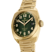 Load image into Gallery viewer, Bremont Terra Nova 40.5mm Date Bronze Green Dial on bronze bracelet, side