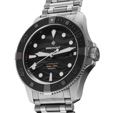 Load image into Gallery viewer, Bremont Supermarine 43mm 500m Black Dial on steel bracelet, side