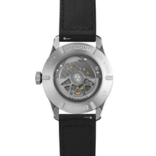 Load image into Gallery viewer, Bremont Altitude 39mm Black Dial on black nubuck leather strap, open case back