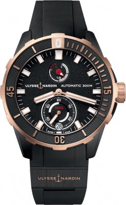 Ulysse Nardin Diver 44mm with Black Dial in Titanium and Rose Gold