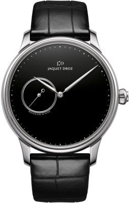 Jaquet Droz Astrale Grande Heure Minute with Onyx Black Dial in Stainless Steel