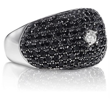 Load image into Gallery viewer, Sterling Silver & 14K Gold Crown of Light Diamond & Sapphire/Ruby 'Berry' Ring Collection