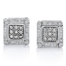 Load image into Gallery viewer, Convertible Diamond Earrings set in 925 Silver
