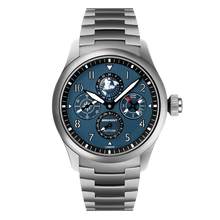 Load image into Gallery viewer, Bremont Altitude 42mm Perpetual Calendar GMT Blue Dial on titanium bracelet, front
