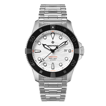 Load image into Gallery viewer, Bremont Supermarine 43mm 500m Polar White Dial on steel bracelet, front
