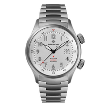 Load image into Gallery viewer, Bremont Altitude MB Meteor 42mm Silver Dial, Titanium Barrel on titanium bracelet, front
