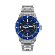 Load image into Gallery viewer, Bremont Supermarine 40mm 300m Blue Dial on bracelet, front
