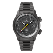 Load image into Gallery viewer, Bremont Altitude MB Meteor 42mm Stealth Grey on matt grey titanium bracelet, front
