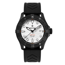 Load image into Gallery viewer, Bremont Supermarine 43mm 500m Black Ceramic Polar White Dial on black rubber strap, front

