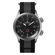 Load image into Gallery viewer, Bremont Altitude MB Meteor 42mm Black Dial on black and anthracite NATO strap, front
