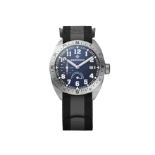 Load image into Gallery viewer, Bremont Terra Nova 40.5mm Power Reserve Blue on black and anthracite NATO strap, front
