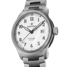 Load image into Gallery viewer, Bremont Altitude 39mm Silver Dial on stainless steel bracelet, side
