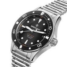 Load image into Gallery viewer, Bremont Supermarine 40mm 300m Date Black Dial on bracelet, side
