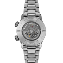 Load image into Gallery viewer, Bremont Altitude MB Meteor 42mm on titanium bracelet, open titanium case back with decorated rotor
