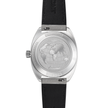 Load image into Gallery viewer, Bremont Terra Nova 35mm Jumping Hour Steel on grey nubuck leather strap, case back
