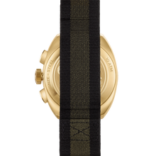 Load image into Gallery viewer, Bremont Terra Nova 42.5mm Chronograph Bronze Green Dial on black and green NATO strap, case back
