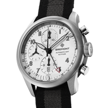 Load image into Gallery viewer, Bremont Altitude 42mm Chronograph Silver Dial on black and anthracite NATO strap, side
