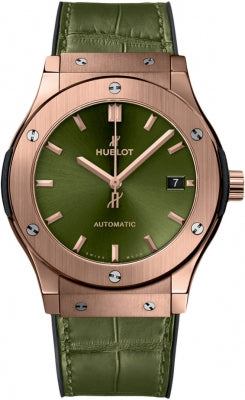 Hublot Classic Fusion with Green Dial in Rose Gold 45mm
