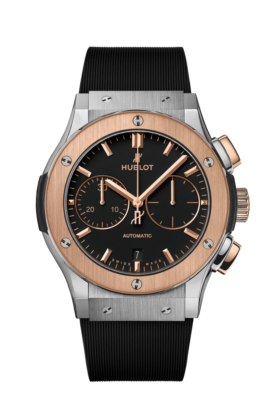 Hublot Classic Fusion Chronograph in Titanium and Rose Gold 45mm