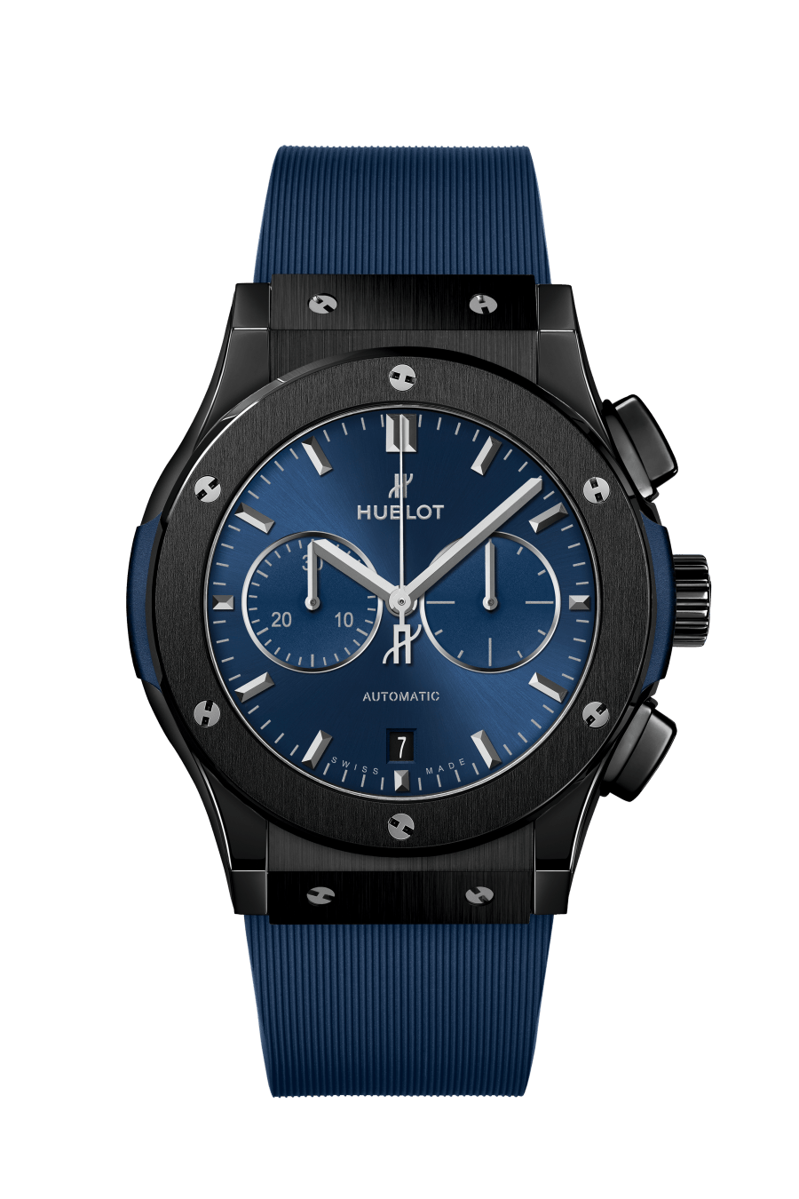 Hublot Classic Fusion Chronograph with Blue Dial in Black Ceramic 42mm