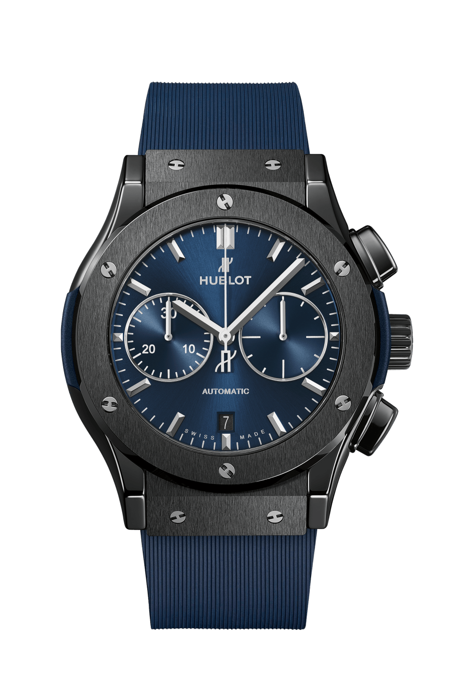 Hublot Classic Fusion Chronograph with Blue Dial in Black Ceramic 45mm