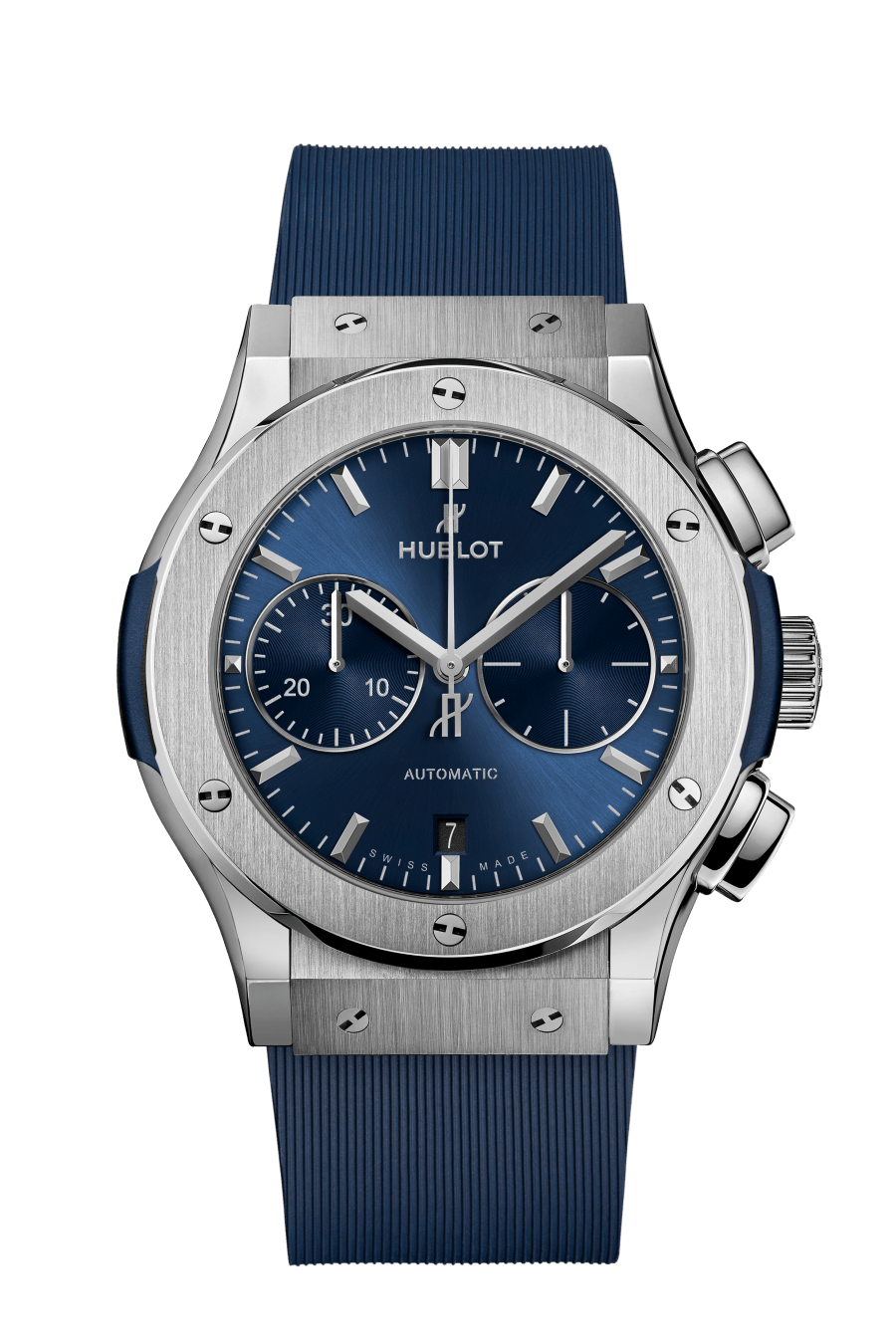 Hublot Classic Fusion Chronograph with Blue Dial in Titanium 45mm