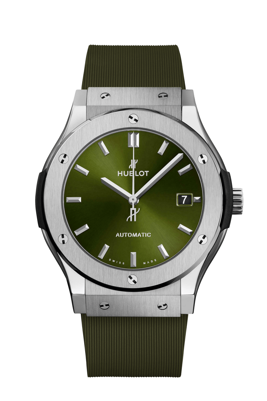 Hublot Classic Fusion with Green Dial in Titanium 45mm