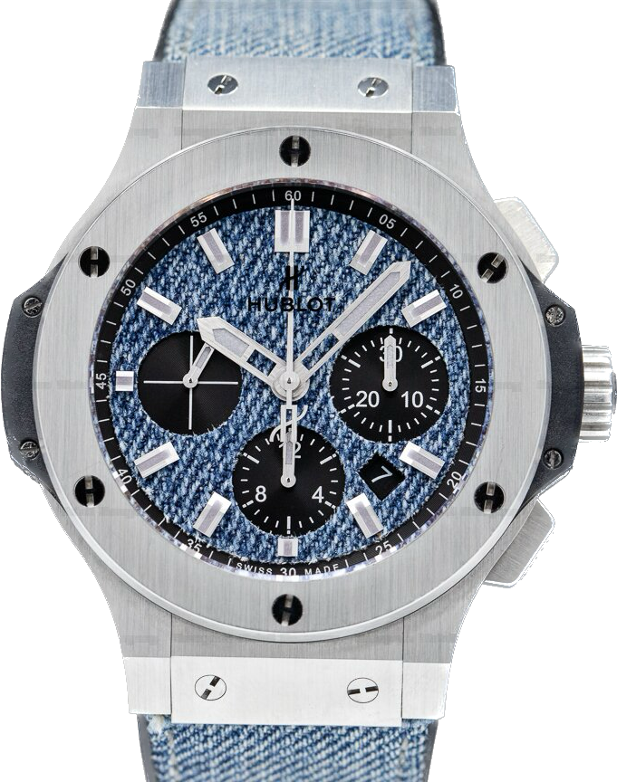 Hublot Big Bang with Denim Dial in Stainless Steel 44mm