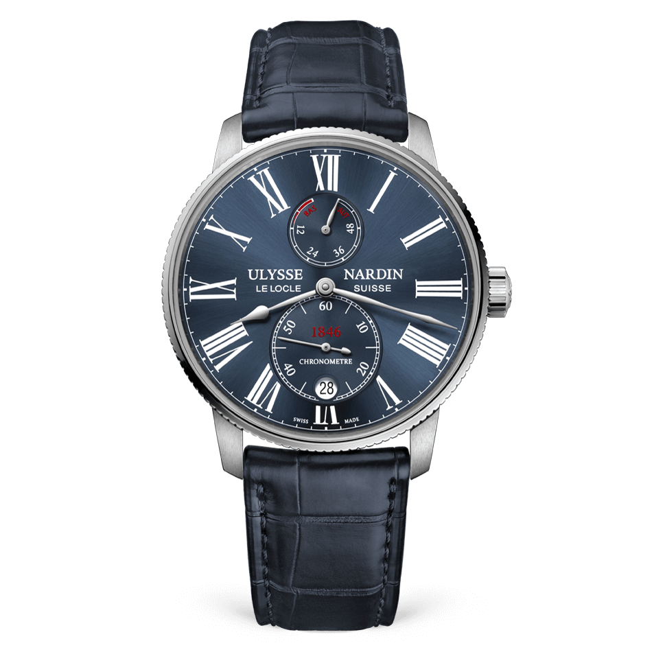 Ulysse Nardin Marine Torpilleur 42mm with Blue Dial in Stainless Steel