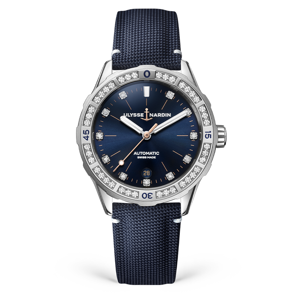 Ulysse Nardin Diver 39mm with Blue Dial in Stainless Steel with