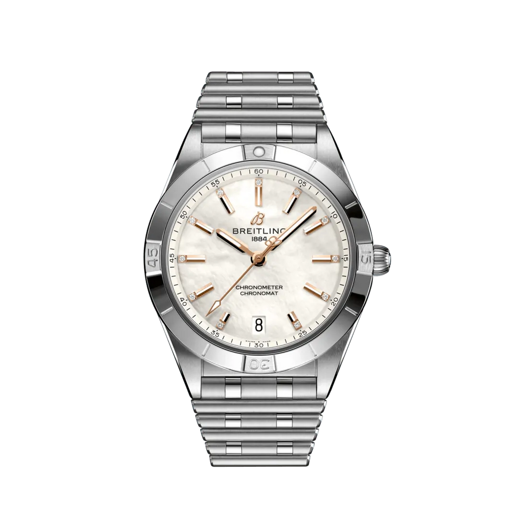 Breitling Chronomat 36MM in Stainless Steel with Mother of Pearl Dial