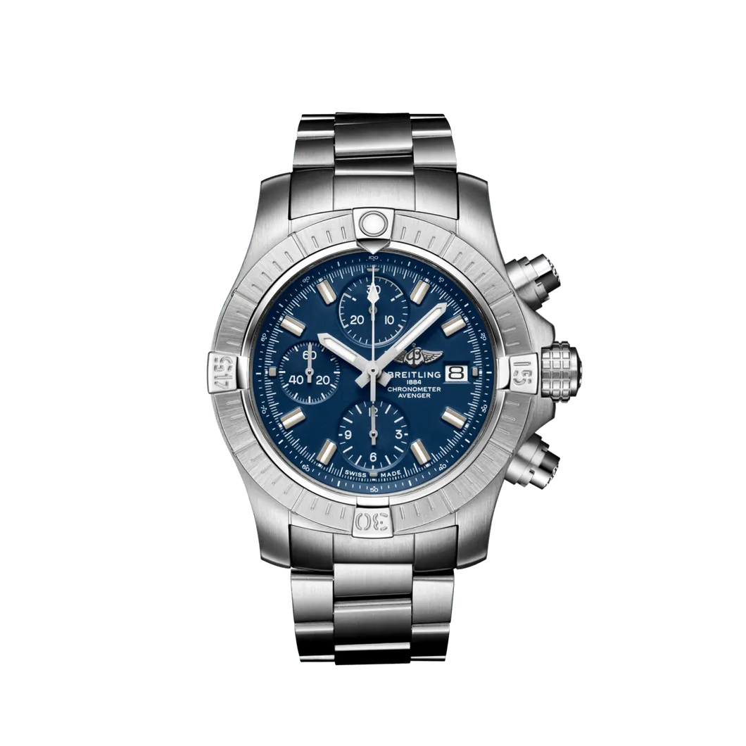 Breitling Avenger Chronograph 43MM in Stainless Steel with Blue Dial