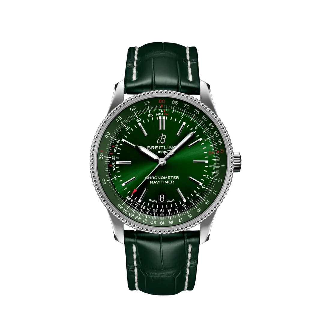 Breitling watch green face sale
