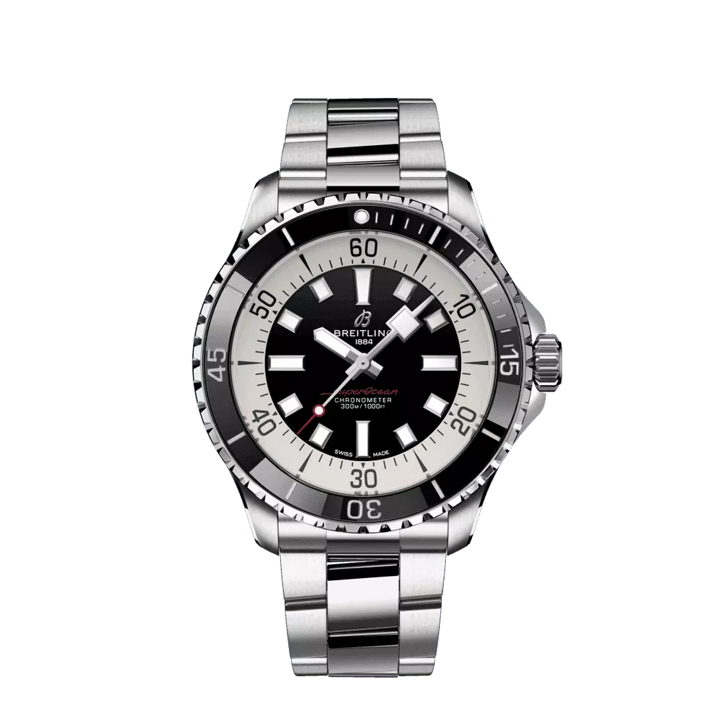 Breitling Superocean 44MM in Stainless Steel with Black Dial