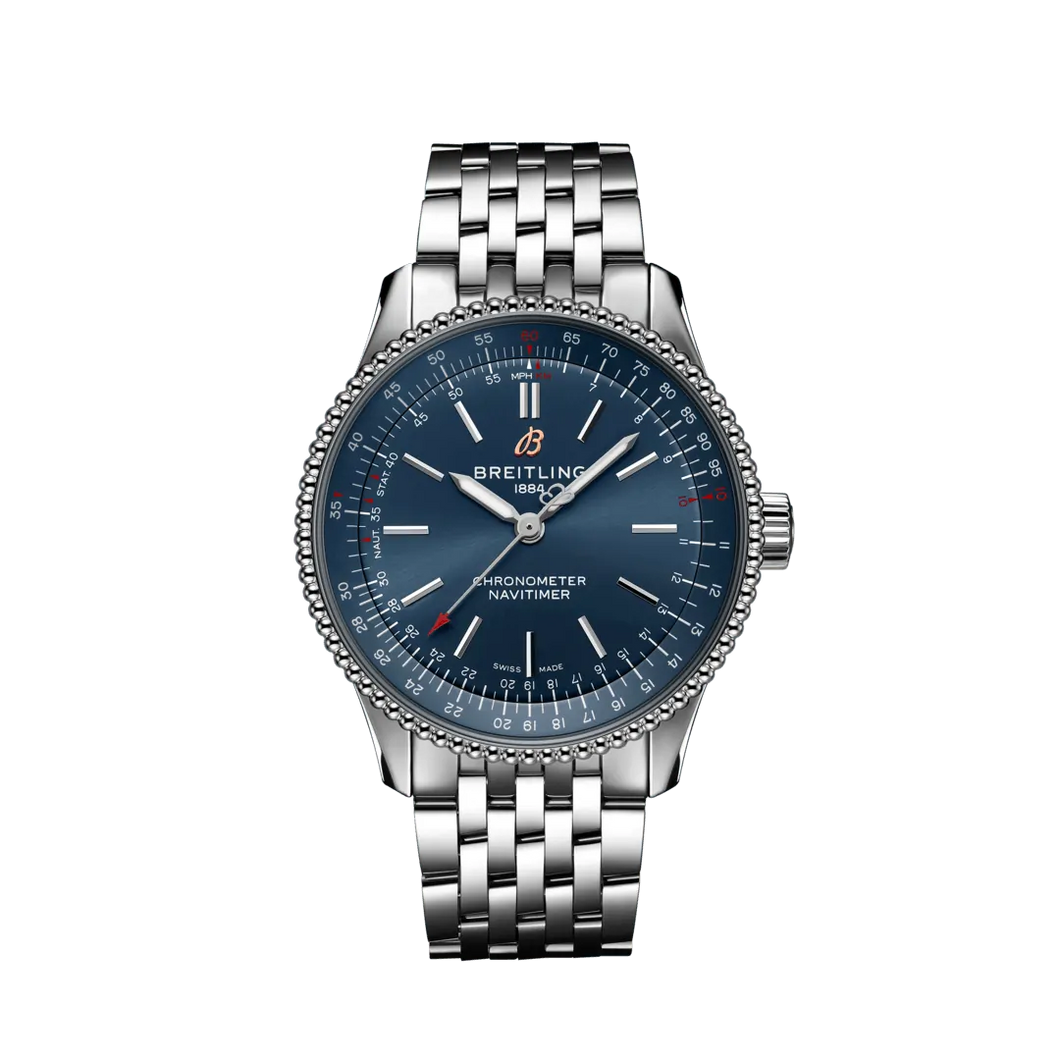 Breitling Navitimer 35MM in Stainless Steel with Blue Dial
