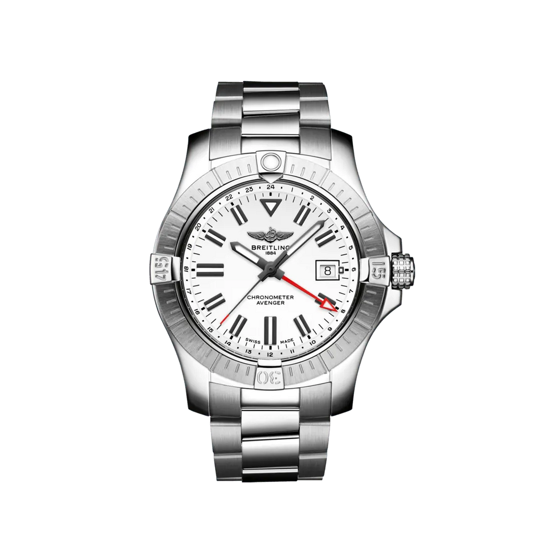 Breitling Avenger 43MM in Stainless Steel with White Dial
