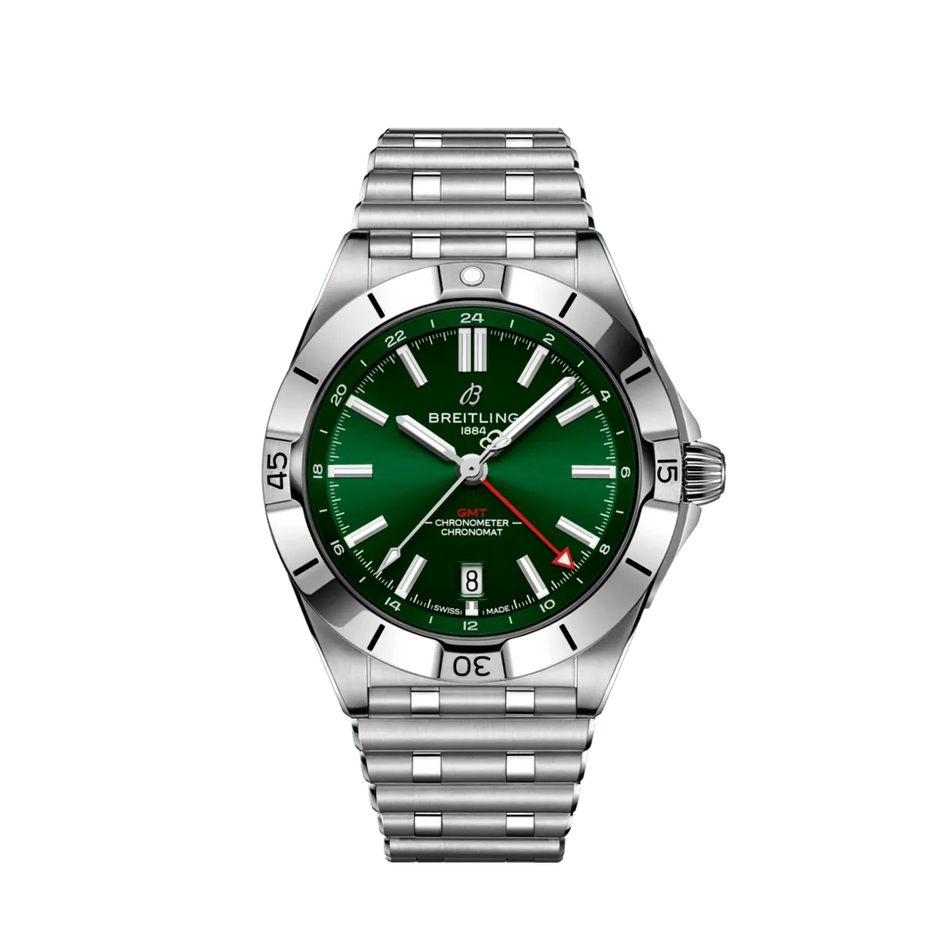 Breitling Chronomat 40MM in Stainless Steel with Green Dial