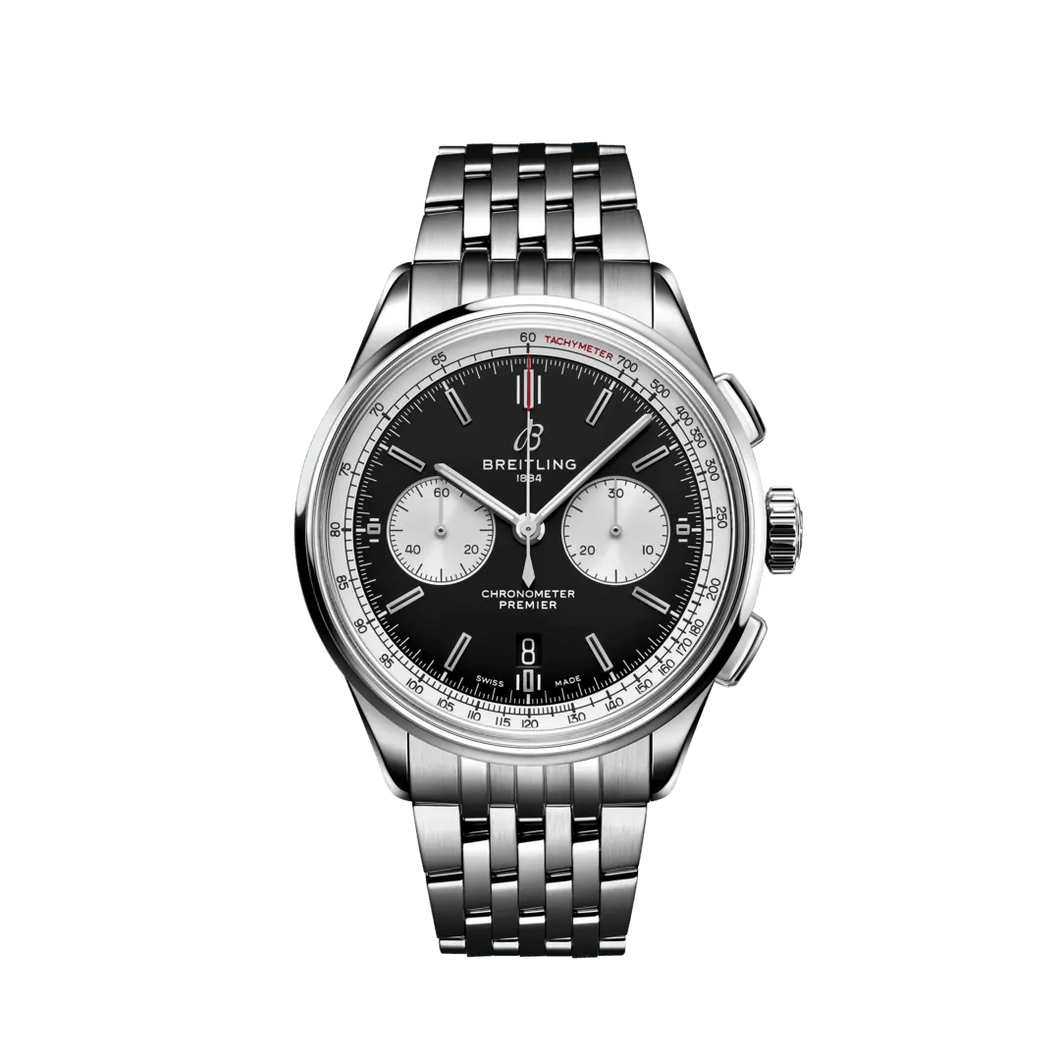 Breitling Premier B01 Chronograph 42MM In Stainless Steel with Black Dial