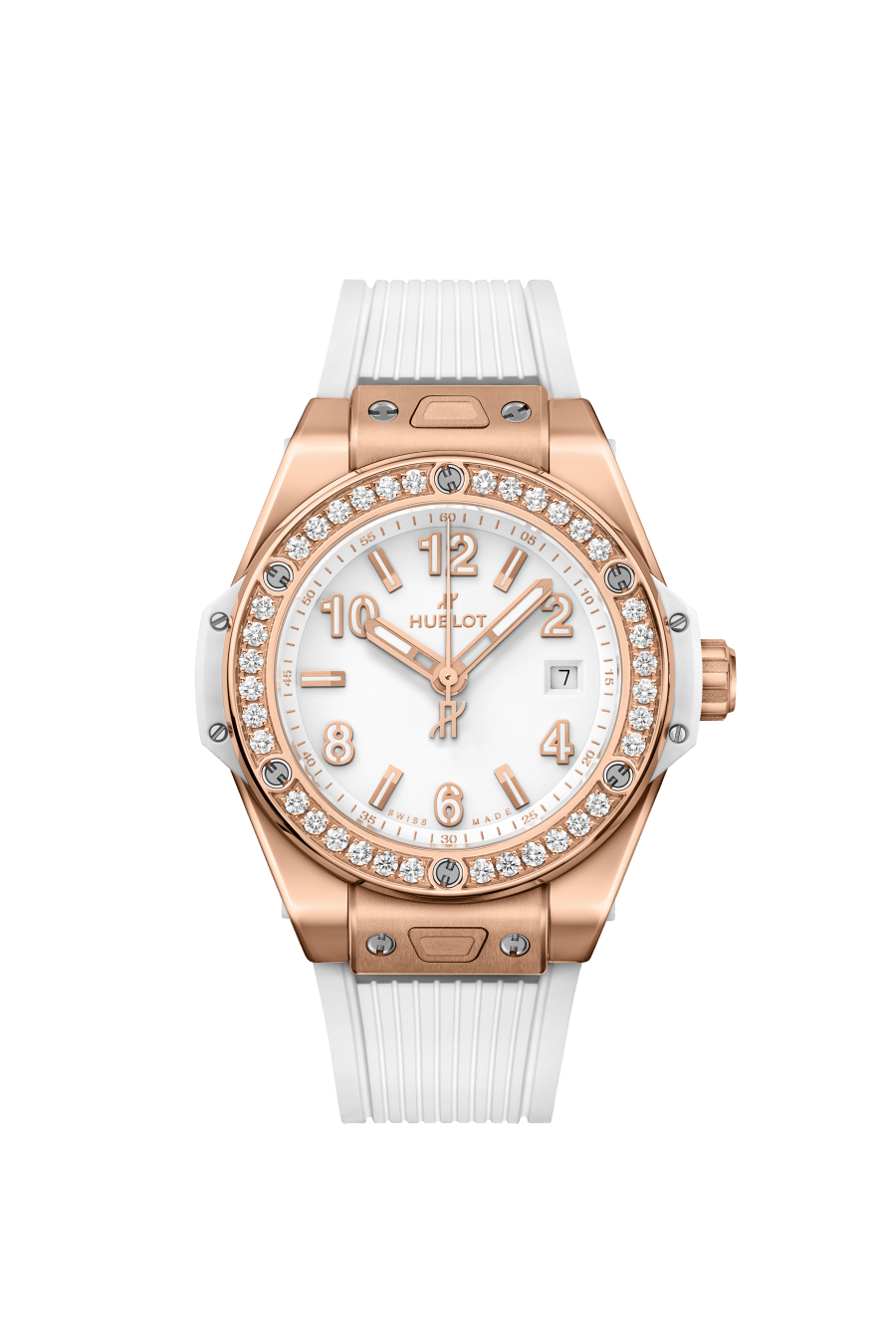 Hublot Big Bang One Click with White Dial in Rose Gold with 
