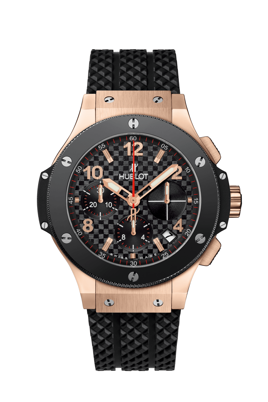 Hublot Big Bang with Black Checkered Dial in Rose Gold and Ceramic 41mm